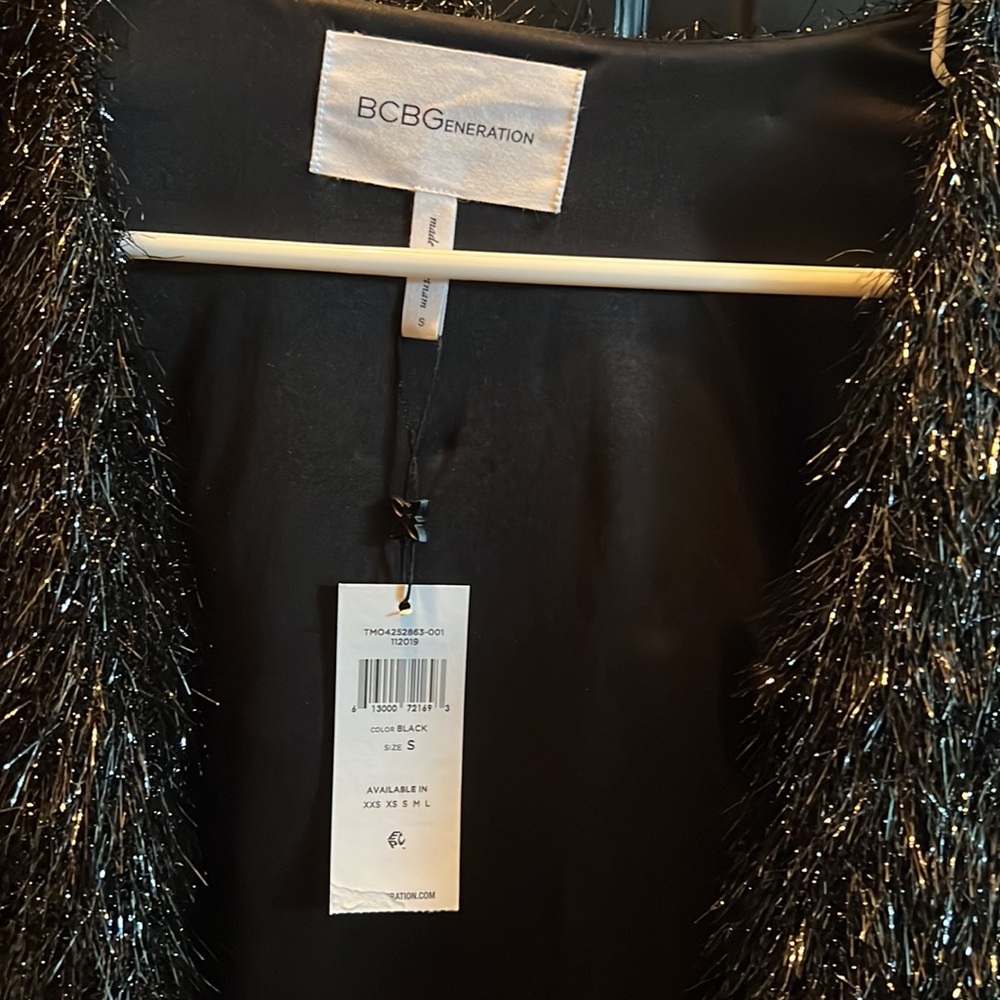 NWT BCBGeneration Sparkly Cropped Dressy Jacket - Picture 3 of 8